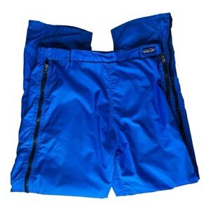 Patagonia Royal Blue Vintage Lined Nylon Shell Snow Pants Size Medium